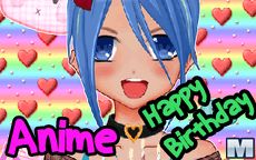 Anime Happy Birthday Card Maker